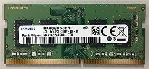 Memória RAM para laptop Samsung 4GB DDR4 PC4-21300 2666MHz SODIMM